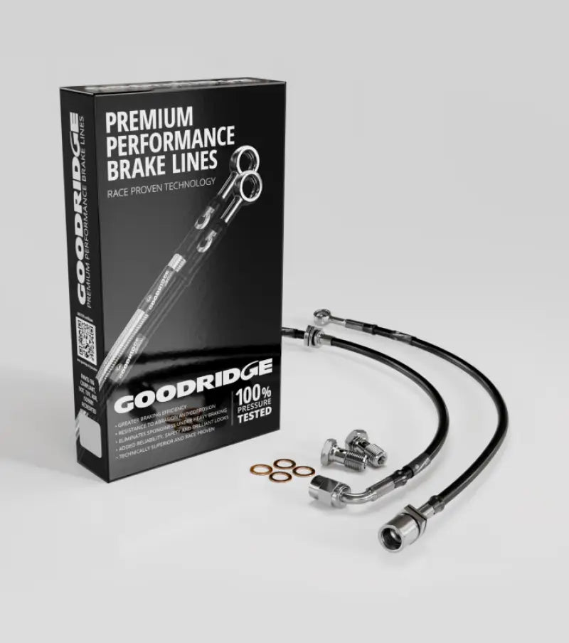Goodridge premium stainless steel brake lines for Mitsubishi Lancer stainless steel front upgrade