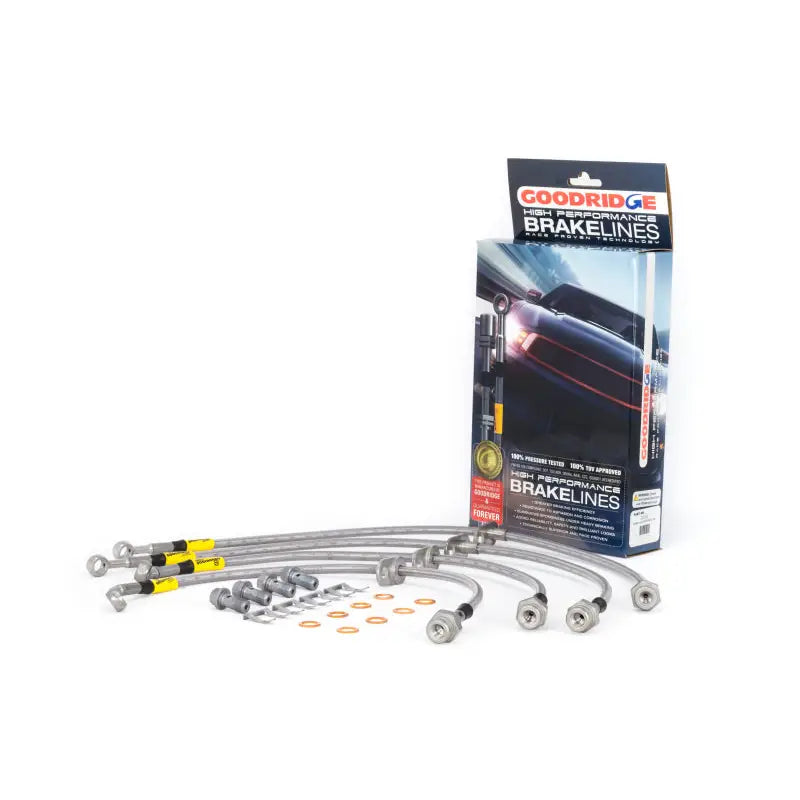 Goodridge 20028 Goodridge 12-13 Honda Civic (Si Models) / 13 Acura ILX 2.4L Lrg Disc SS Brake Lines