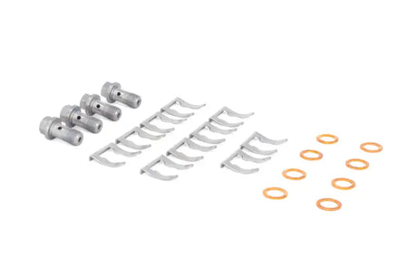 Automotive brake hardware kit for Nissan Sentra rear disc brake line kit