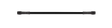 Goodridge 18in Universal Brake Line Assembly w/Black Zinc Fittings & Black Hose - Goodridge