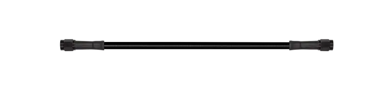 Goodridge 18in Universal Brake Line Assembly w/Black Zinc Fittings & Black Hose - Goodridge