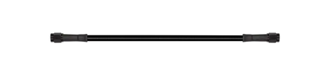Goodridge 18in Universal Brake Line Assembly w/Black Zinc Fittings & Black Hose - Goodridge