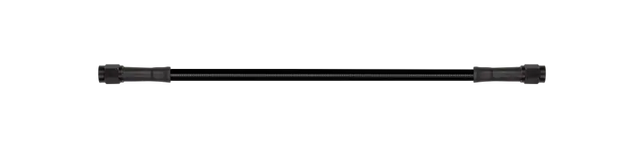 Goodridge 18in Universal Brake Line Assembly w/Black Zinc Fittings & Black Hose - Goodridge