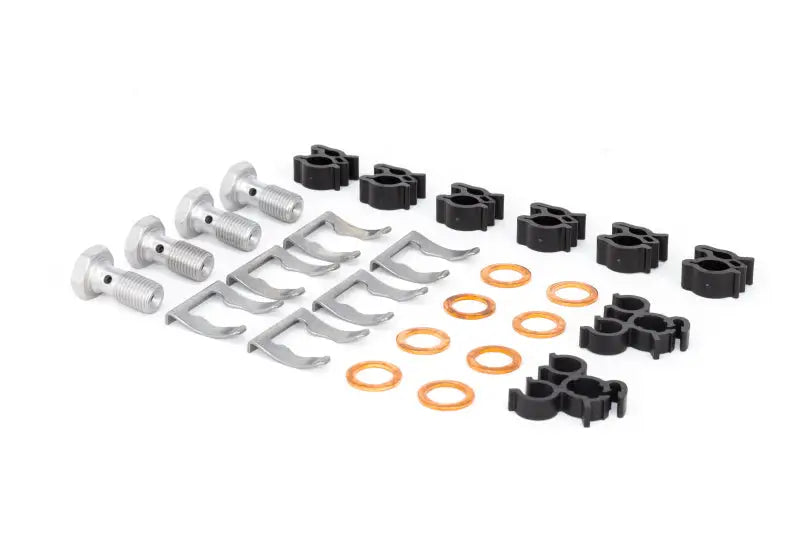 Automotive brake line hardware kit for Ford F-150 SS brake lines upgrade