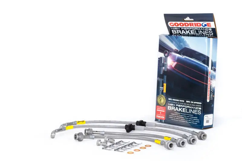 Goodridge 96-00 Honda Civic CX/DX/HX w/ Small Front Rotors SS Brake Lines - Truck & Automotive