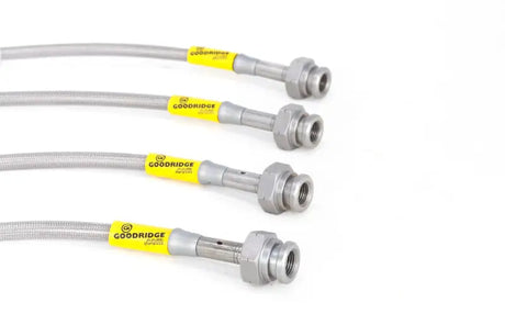Four stainless steel braided brake lines for Honda Civic LX/EX 96-00 upgrade