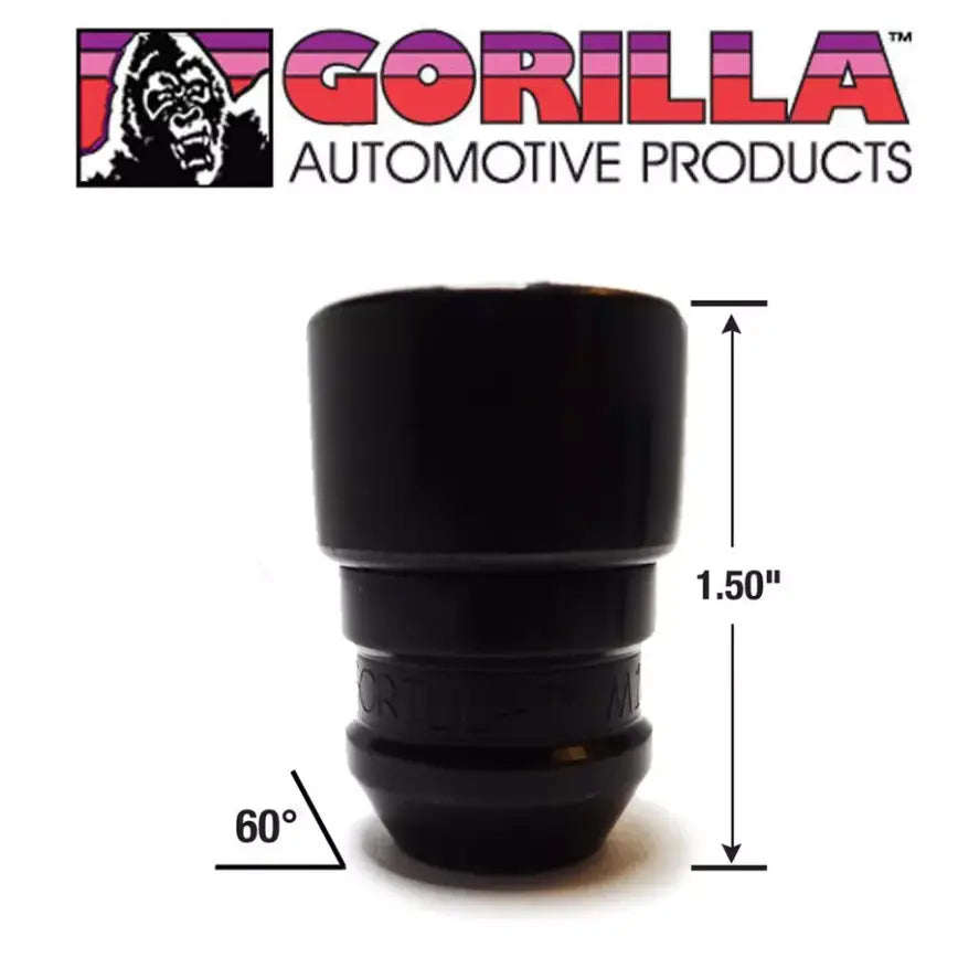 Gorilla Designed For Unsurpassed Security Wheel Lock 61631BC - Black Guard Acorn 12MM