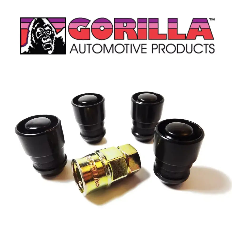 Gorilla Designed For Unsurpassed Security Wheel Lock 61631BC - Black Guard Acorn 12MM