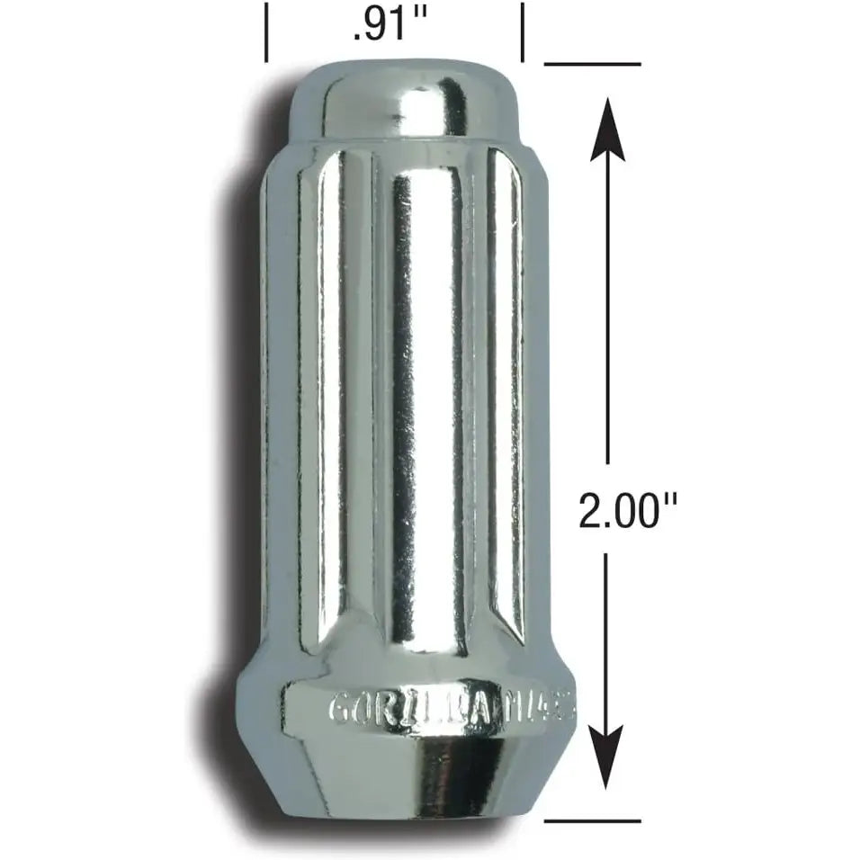 Gorilla Closed End Design Prevents Rusting Lug Nut 26108HT - Lugnut 14MMX2.00 Dsd 60