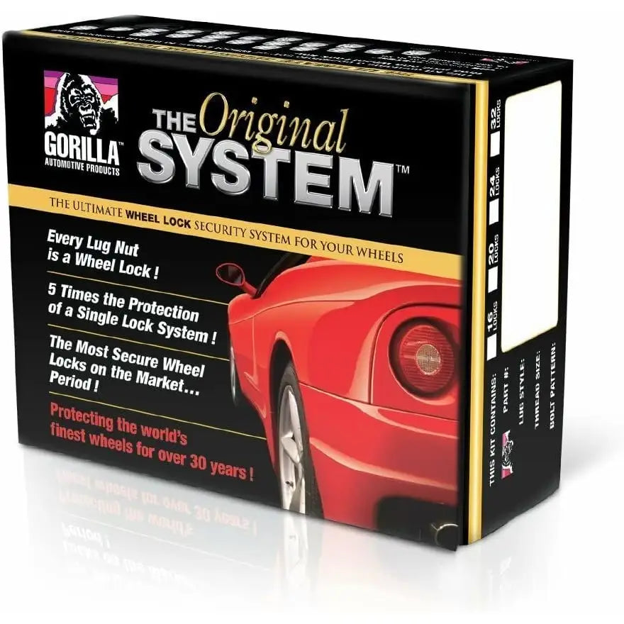 Gorilla Easy To Use Wheel Installation Kit 71643NBC - Black 20PK Locks 14MMX1.5