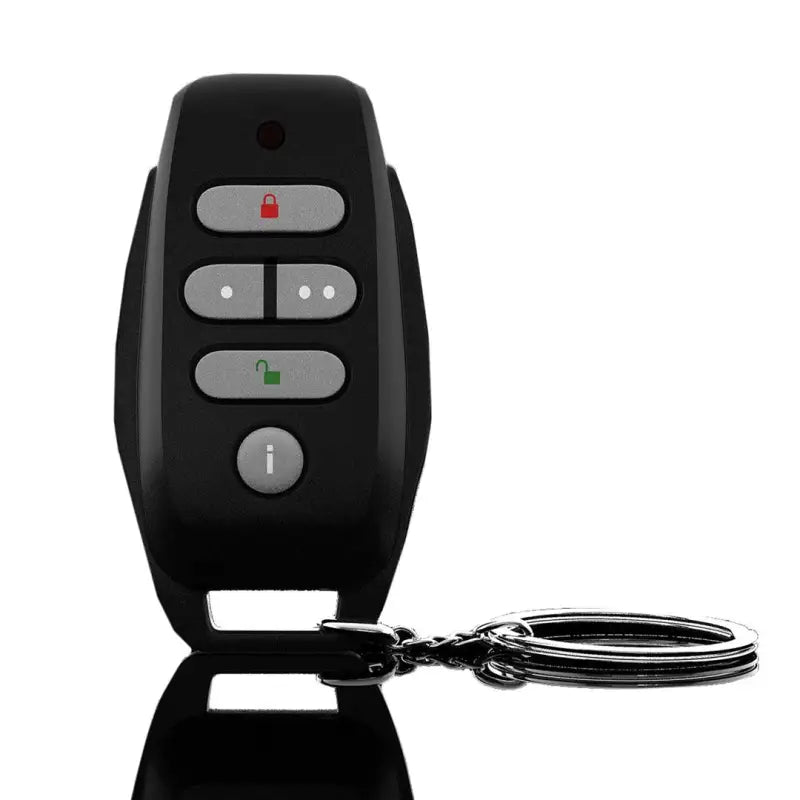 Black water resistant key fob with remote control and keychain for GP-KF25 Gost