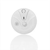 White round smoke detector.