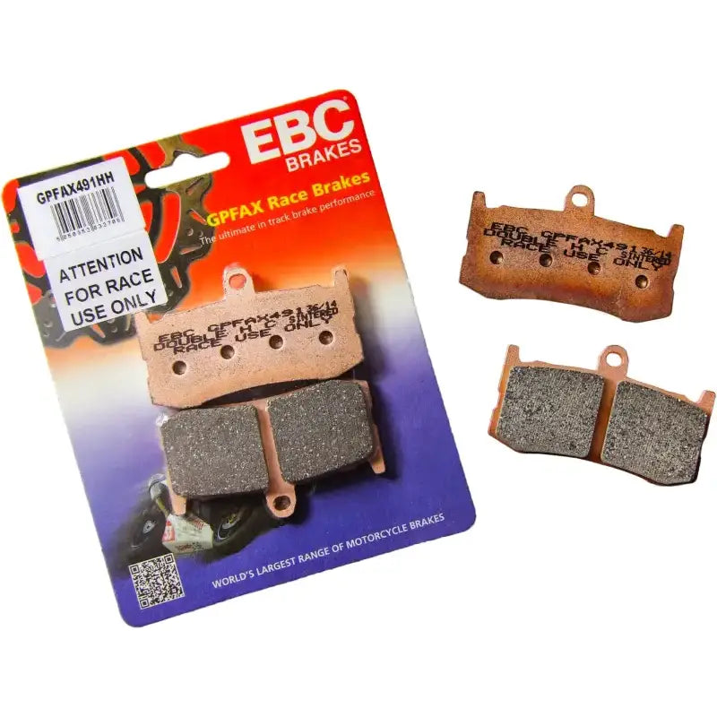 Motorcycle brake pads with packaging for GPFAX700HH GPFAX Sintered GPFAX Race Only