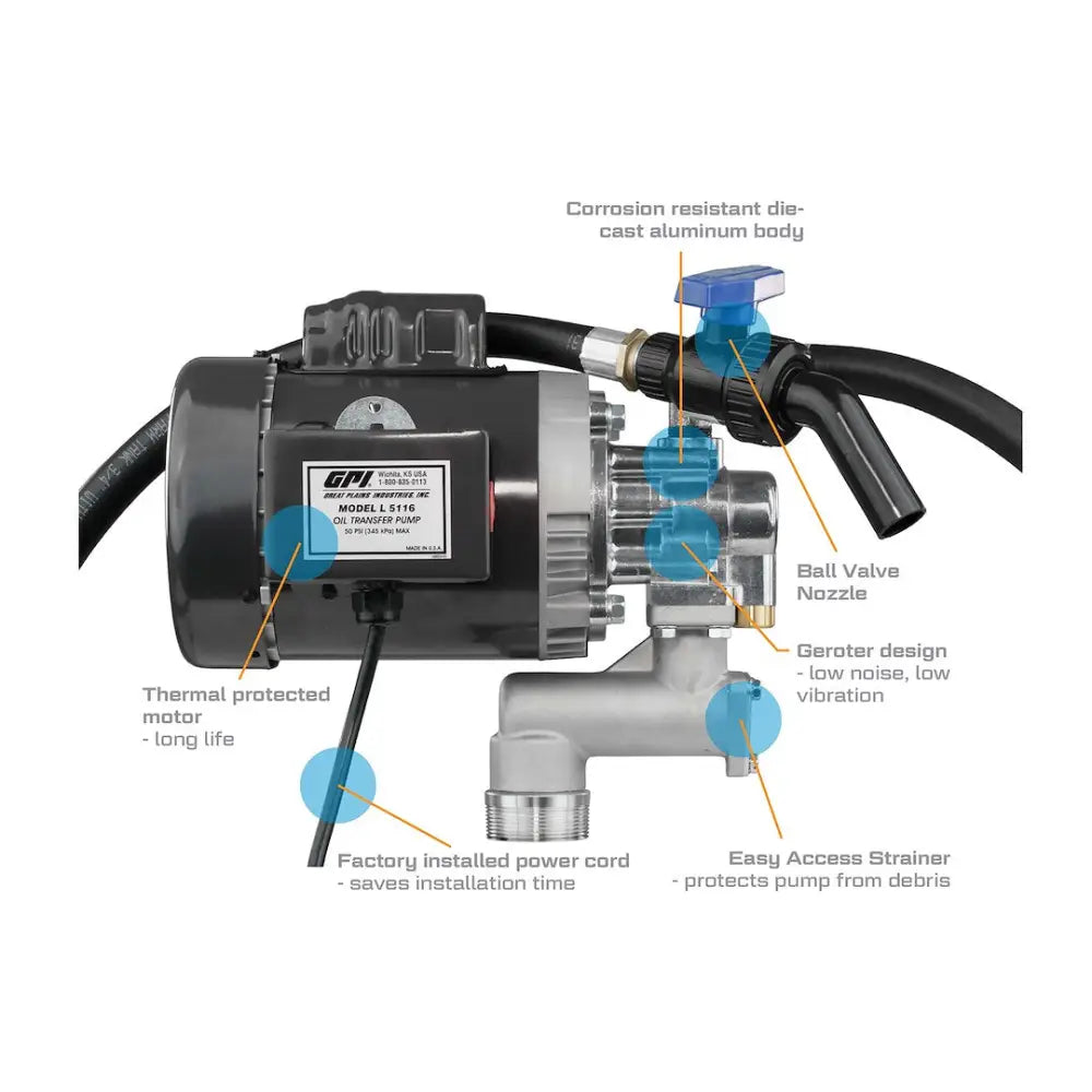 GPI 142100-01 Liquid Transfer Tank Pump