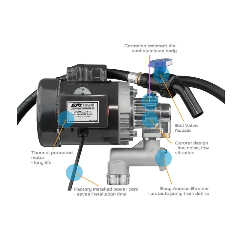 GPI 142100-01 Liquid Transfer Tank Pump