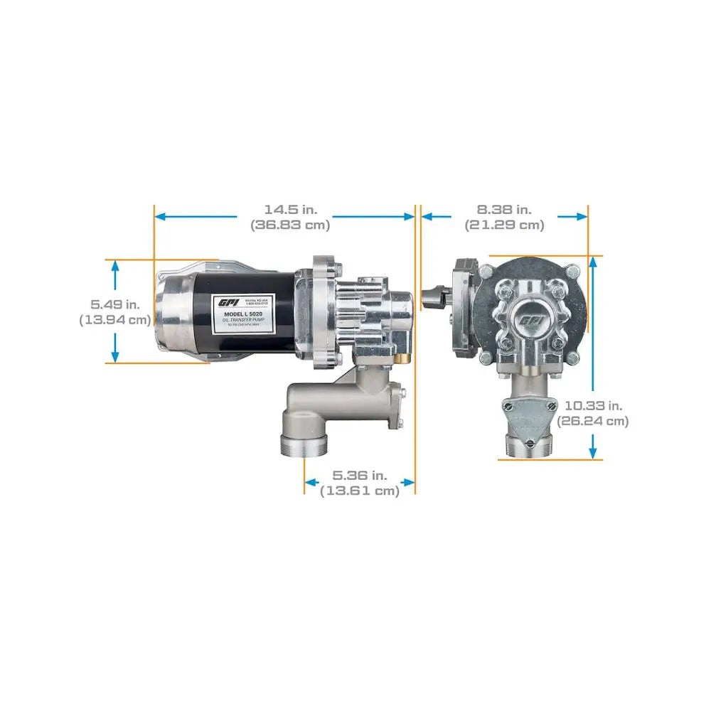 GPI Equipped With Safe Stop Technology Liquid Transfer Tank Pump 142100-04 - 12 Oil