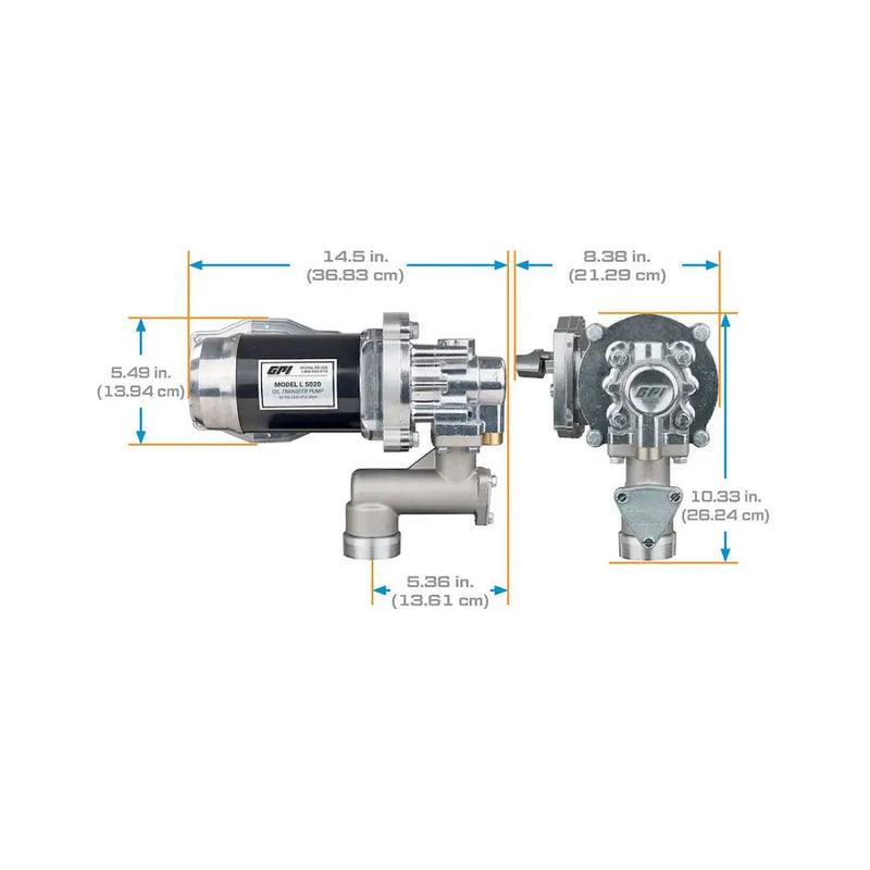 GPI Equipped With Safe Stop Technology Liquid Transfer Tank Pump 142100-04 - 12 Oil