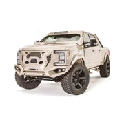 Ford Super Duty equipped with GR4100-1 Fab Fours Grumper, showcasing seamless front bumper and grille integration, enhancing both style and protection.