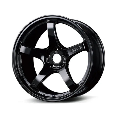 Gram Lights 57CR 17x9 +38 5x114.3 Gloss Black Wheel - Gram Lights