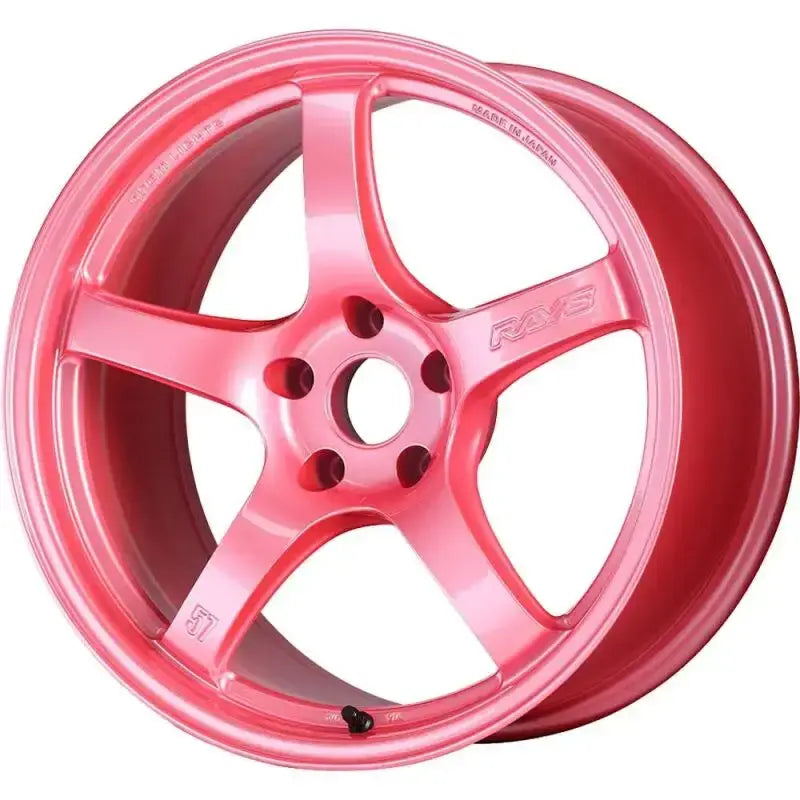 Pink Gram Lights 57CR 5x112 Sakura Pink Wheel with glossy finish for sporty look