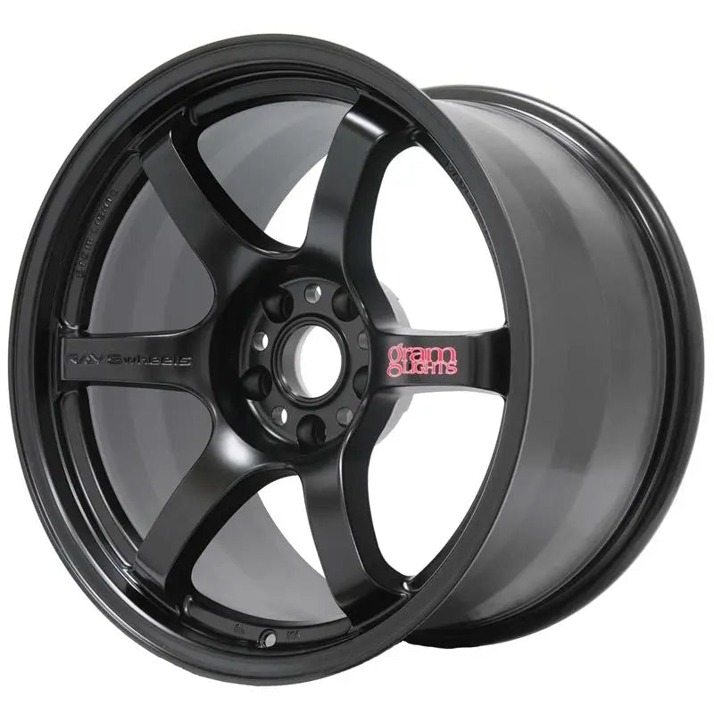 Gram Lights WGIX22EH Gram Lights 57DR 18x9.5 +22 5-114.3 Semi Gloss Black Wheel