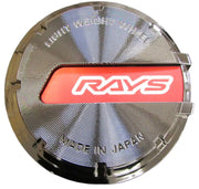 Gram Lights GL Center Cap - Black-Chrome/Red (57DR / 57CR) - Wheel and Tire Accessories