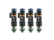 Grams Performance 1000cc fuel injectors for Honda S2000, black orange set of 4