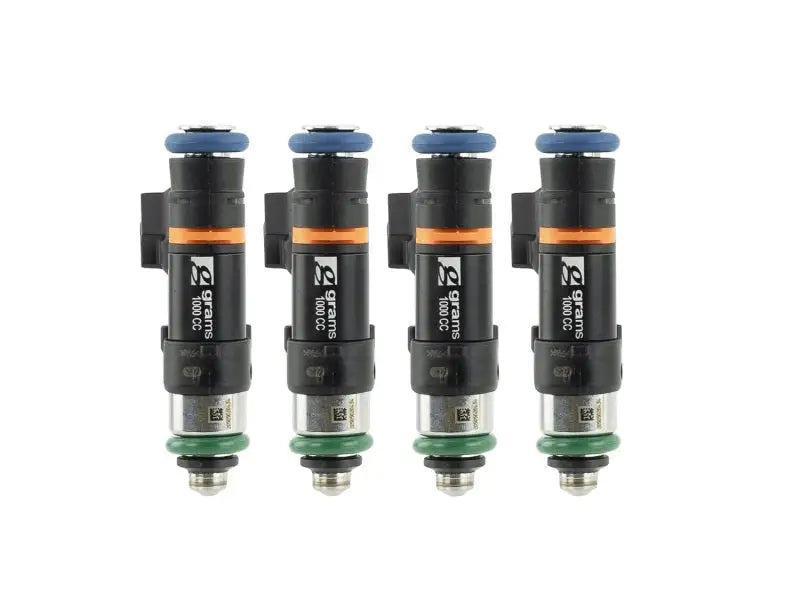 Grams Performance 1000cc fuel injectors for Honda S2000, black orange set of 4