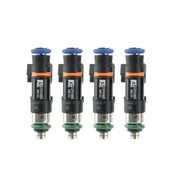 Four black and silver grams performance fuel injectors for Nissan 240sx S13 and S14