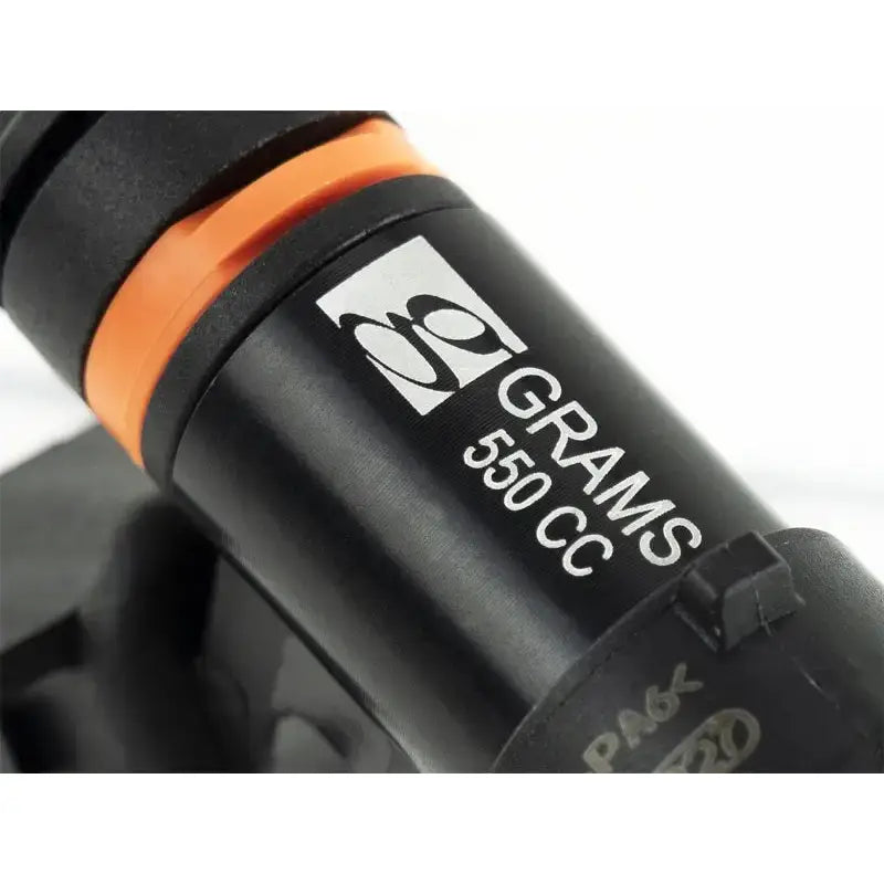 Black fuel injector with orange band for Nissan 240sx S13 from Grams Performance, set of 4