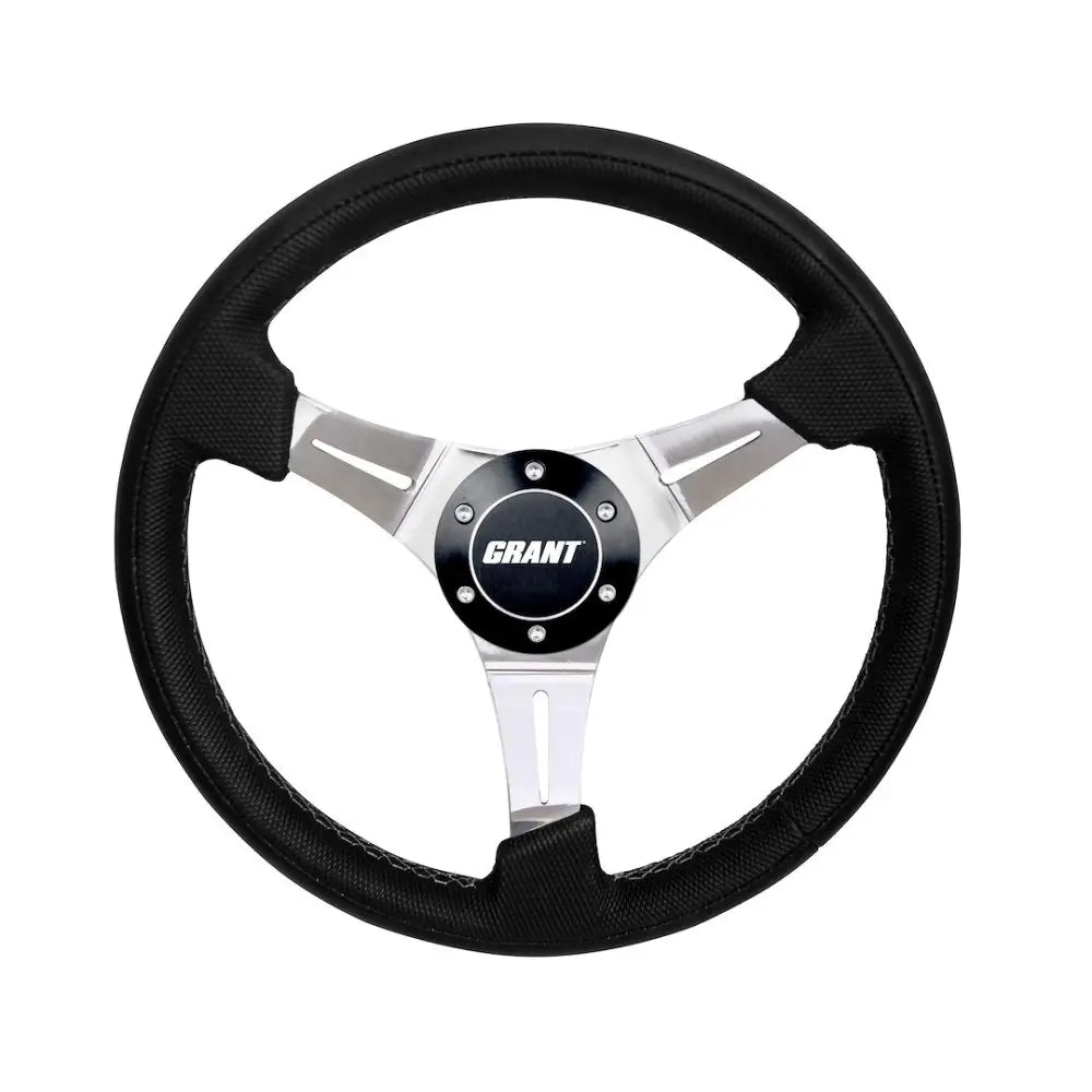 Grant ISO-TS Certified Steering Wheel 515-1-PS-A - Black Tahoe Polished Spoke Cent