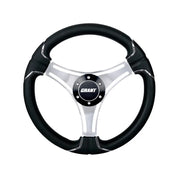 Grant 590-1-PS-A Polished aluminum spoke construction - Chrome Clark Inserts