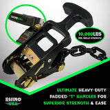Rhino USA Lasso Straps; Basket Straps - Green - Rhino USA