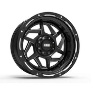 Grid Wheels GD1422120865M425 Glossy Black with milled accents