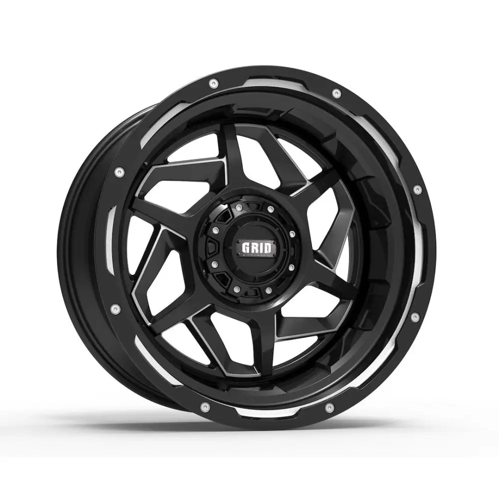 Grid Wheels GD1422120865M425 Glossy Black with milled accents