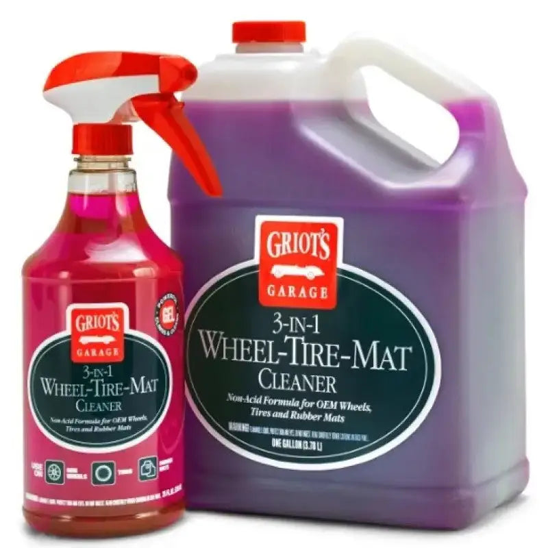 Griots 3 In 1 Wheel Tire Mat Cleaner 25 Ounces for tire mat cleaner and wheel cleaning