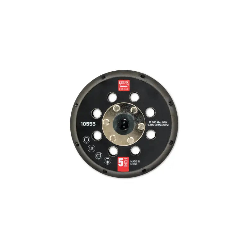 Griots Garage 10555 Griots Garage 5in Vented Orbital Backing Plate (G9) - 10555
