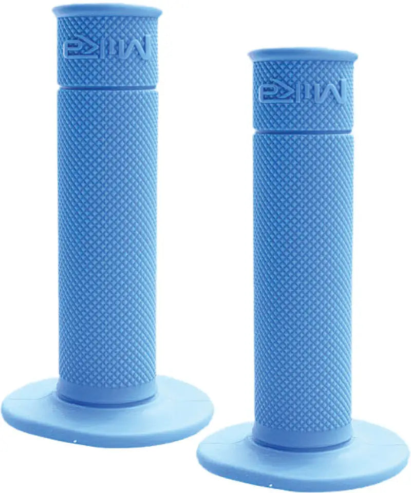 GRIPS-BLUE Grips 50/50 Waffle Blu - Motorcycle Grip
