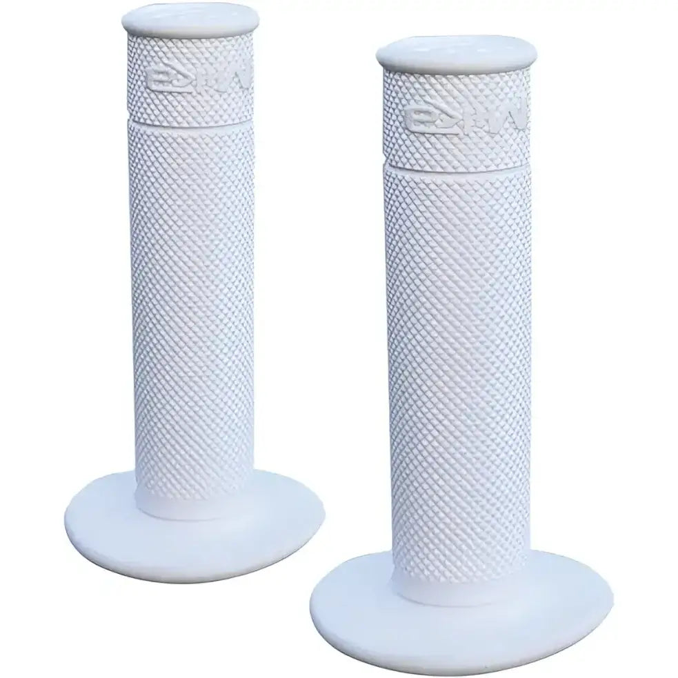 GRIPS-WHITE Grips 50/50 Waffle Wht - Motorcycle Grip