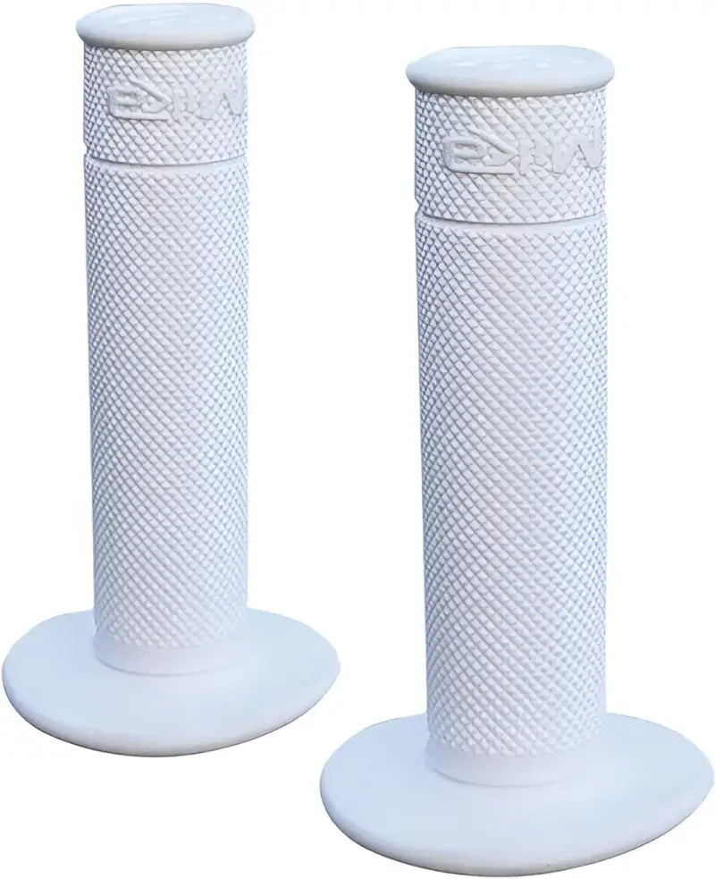 GRIPS-WHITE Grips 50/50 Waffle Wht - Motorcycle Grip