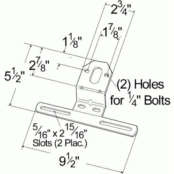 Grote Perlux Easy To Install License Plate Bracket 43022-5 - Mounting