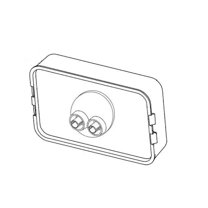 Grote Perlux Hermetic Lens-To-Housing Seal Clearance Light 45232 - Red Clear Marker Lamp
