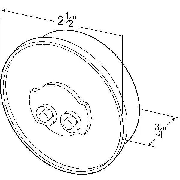 Grote Perlux Hermetic Lens To Housing Seal Clearance Light 46142 - Clear Red MKR Lamp 2.5