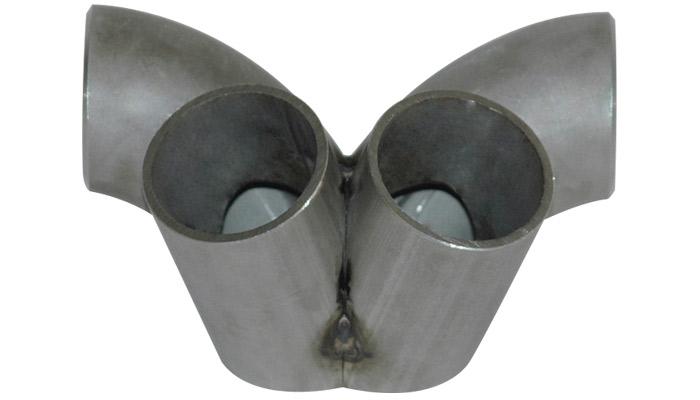 Vibrant 2466 Vibrant 4 into 1 SS Turbo Manifold Merge Collector for T4 Divided Flange (48mm Pipe OD 4.5in tall)