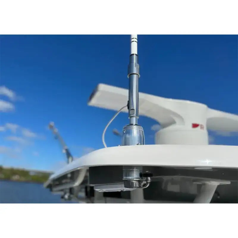 Boat antenna with radar on GS-800-1 Taco Metals Vhf Antenna Mount Kit