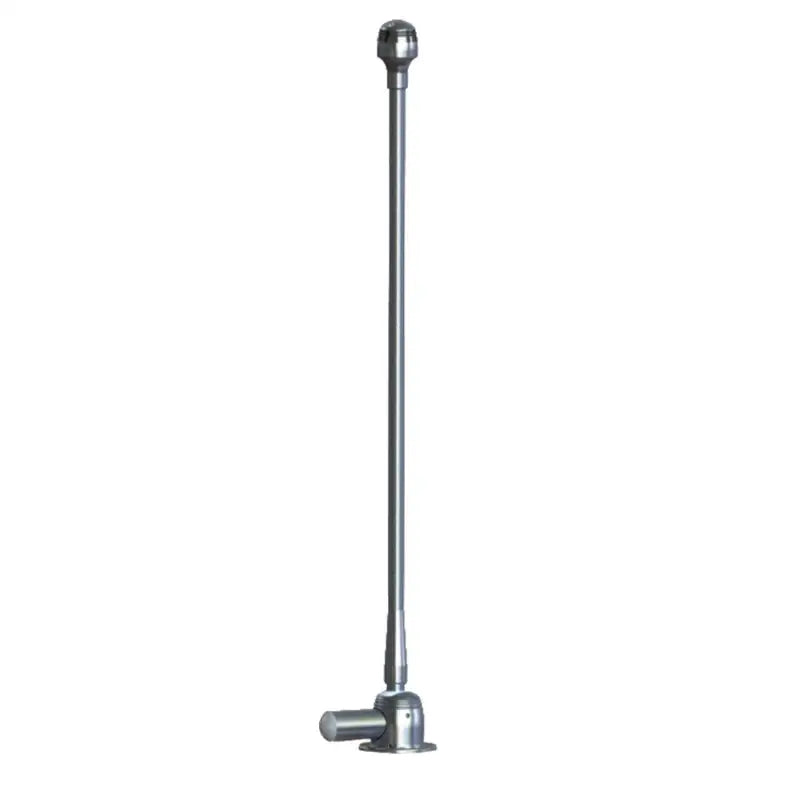 Taco Metals electric mount shower rod with spherical top and angled base