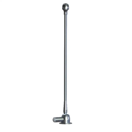 Taco Metals electric mount shower rod with spherical top and angled base