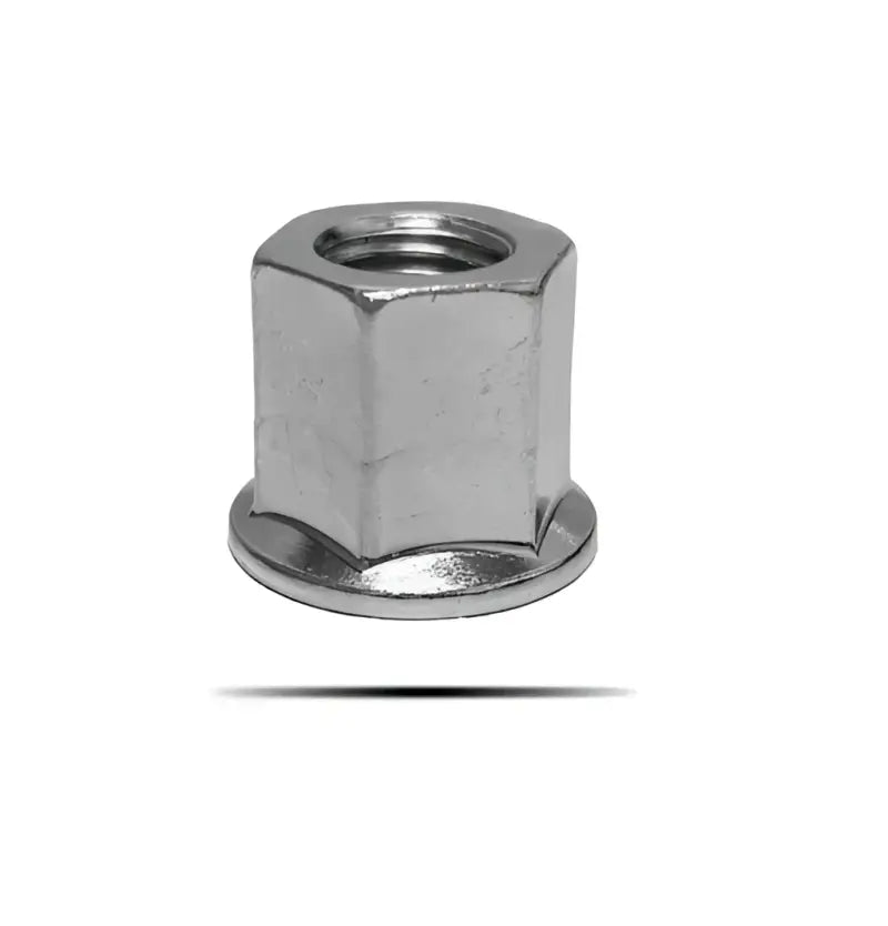 Shiny hexagonal flange nut for Guninut M12 Open F Thread GW.2412 Guniwheel