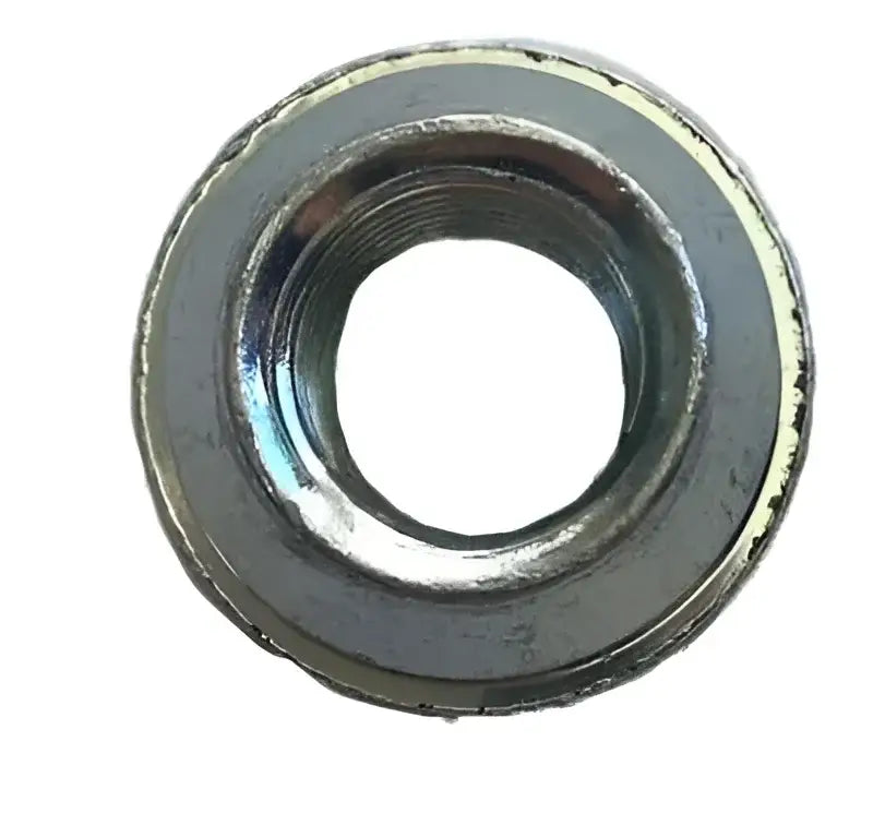 Silver metal flange nut for GW.2412 Guniwheel Guninut M12 open F thread