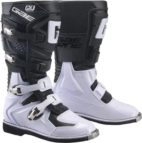GAERNE Gx J Boots Black/White Sz 04 for Powersports